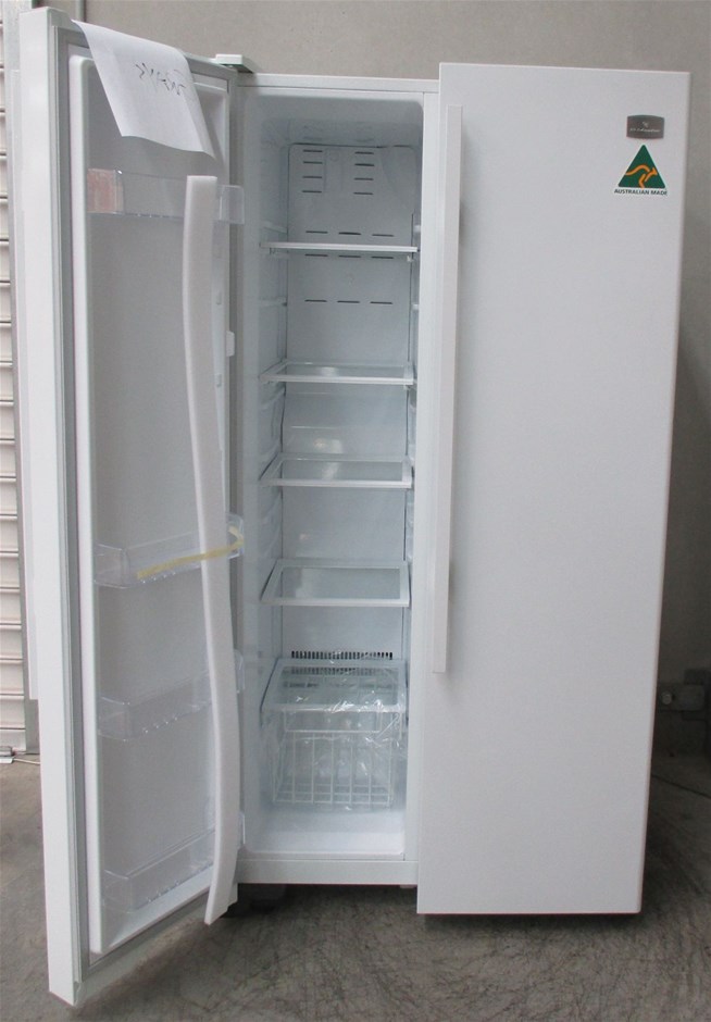 Kelvinator 600L White Side by Side Fridge Model KSM6100WF Auction