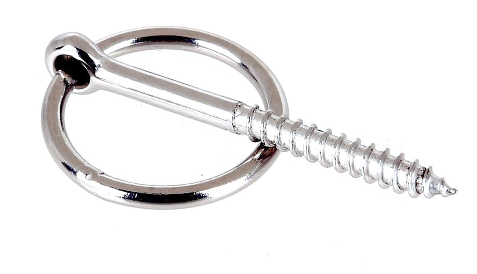 10 x Stainless Steel Lag Screw with Round Ring 4mm, Grade 304. Buyers