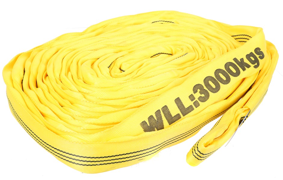 Round Lifting Sling, WLL 3000kg x 8M (With Test Cert).