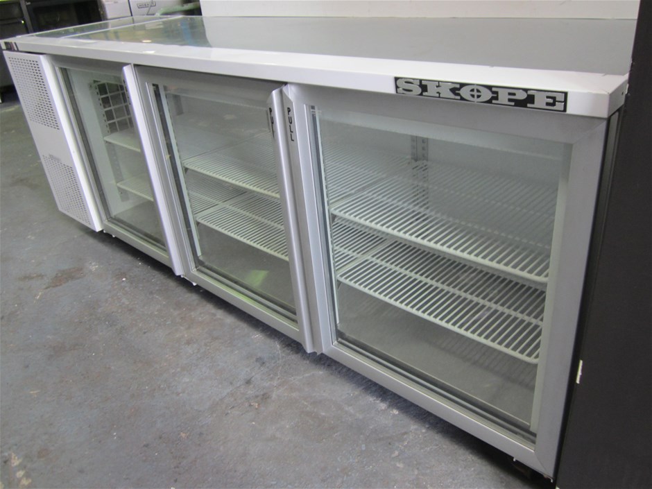 Skope 3 Glass Door Under Bench Fridge