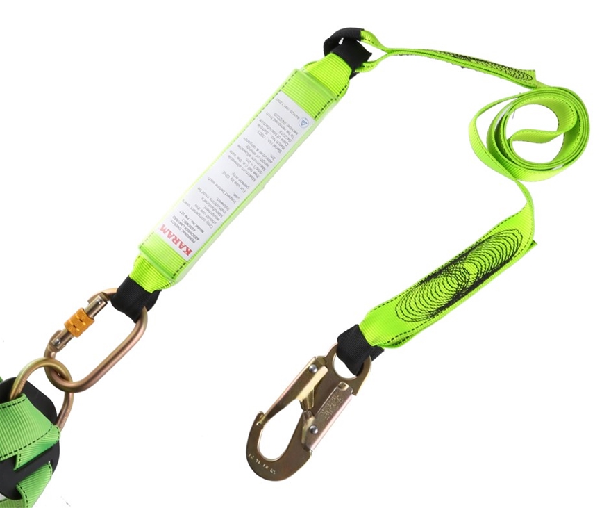Karam Full Body Safety Harness C W 2m Shock Absorbing Lanyard With Double A Auction Graysonline Australia