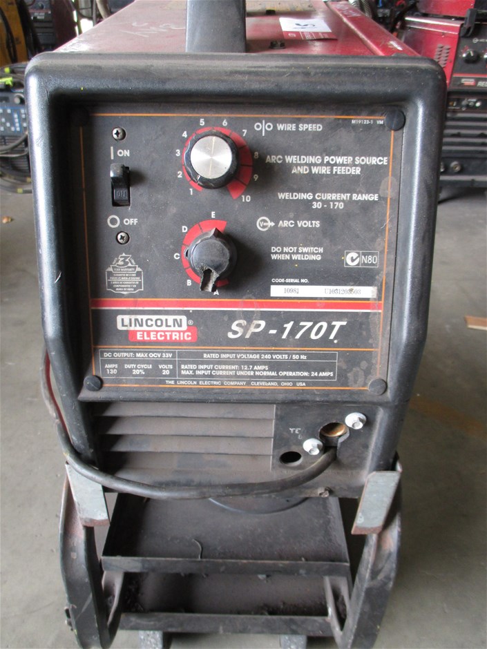 Lincoln Electric SP170T Mig Welder Auction (00957009880) Grays