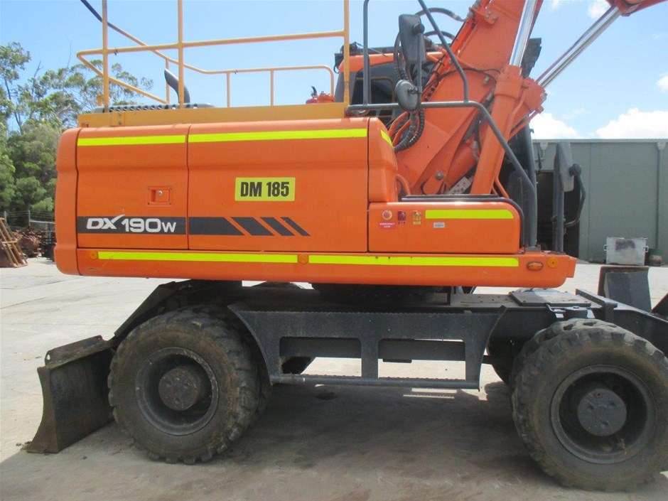 Doosan DX190W Wheeled Excavator Auction (00087010616) Grays Australia