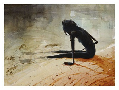 Judy Prosser - Girl with Cherubin Prawns