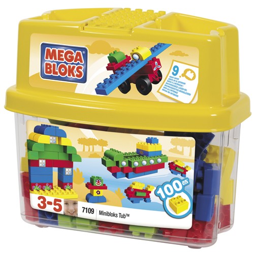 Mega Bloks 100 Piece Minibloks Tub