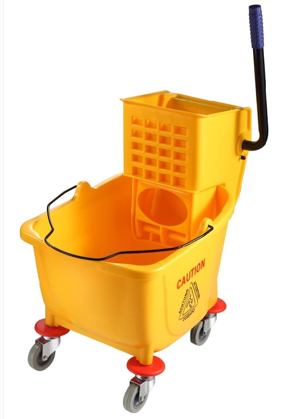 Deluxe Mop Wringer Bucket with Side Pres