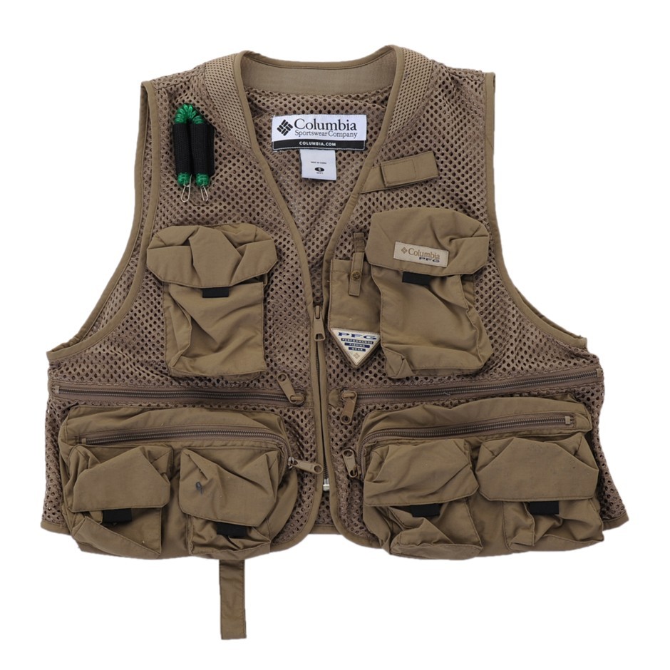 【新品未使用】KITH Columbia PFG Cool Creek Vest Special Fishing Kit: 'Kith for Columbia PFG' Adds Earth