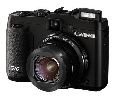 Canon PowerShot G16 Camera - PSG16 - Bla