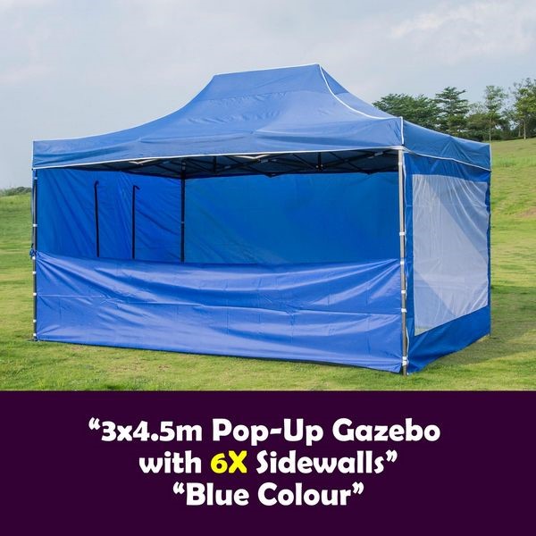3x4.5 Gazebo with Sidewall Outdoor Pop U