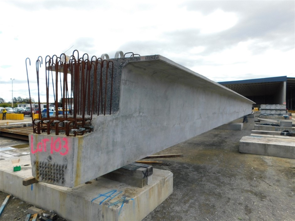 Pre-Cast Concrete Beam, Super T Bridge Girder, approx 38000mm span