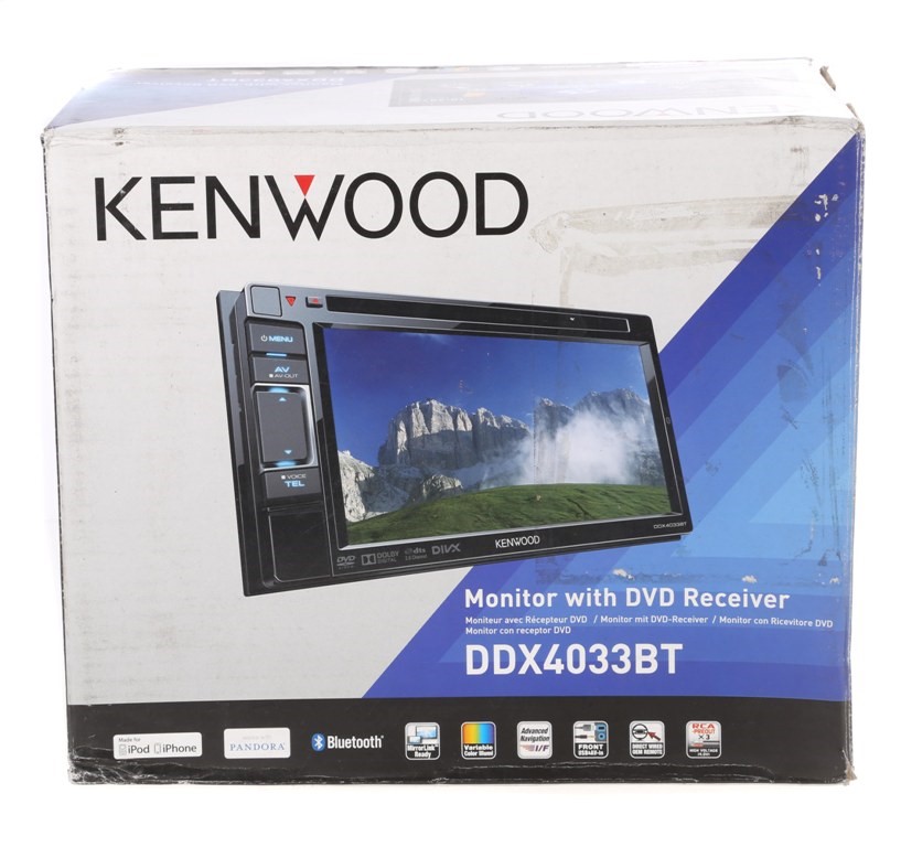 KENWOOD Monitor with DVD Receiver, DDX4033BT. Buyers Note Discount
