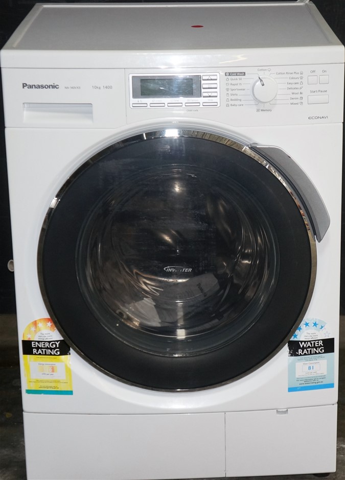 Panasonic NA140VX3WAU 10Kg Front Loader Washing Machine Auction