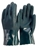 12 x Sand Finish PVC Double Dipped Gloves, Size L, Cotton Interlocked Linin