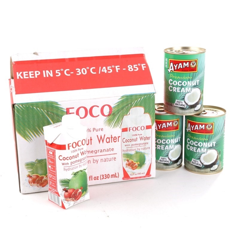 11 X Foco Coconut Water With Pomegranate 2 X 400ml Coconut Cream Buyers Auction Graysonline Australia