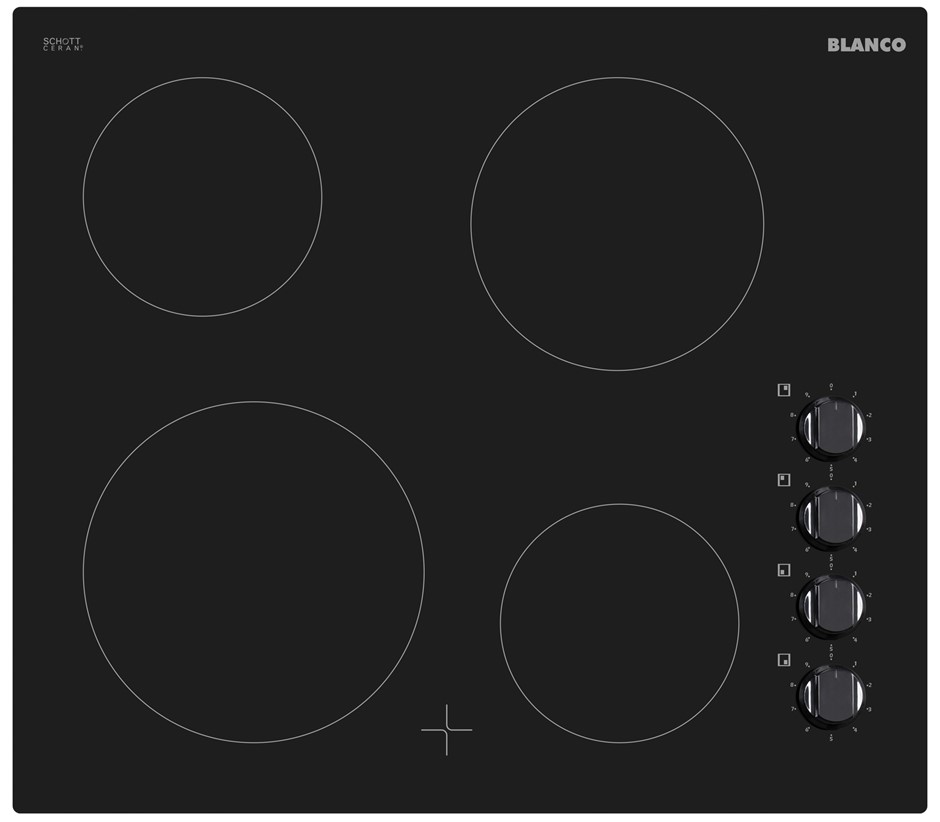 Blanco 60CM, Knob Control Ceramic Cookto