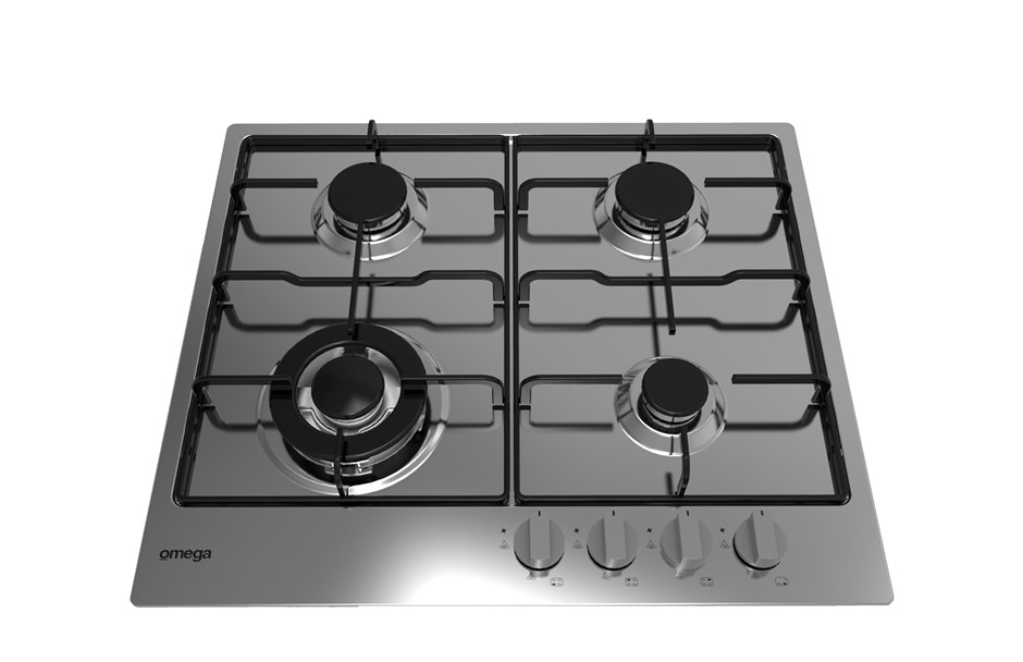 Buy Omega 60cm 4 Burner Gas Cooktop (OCG61X) Grays Australia