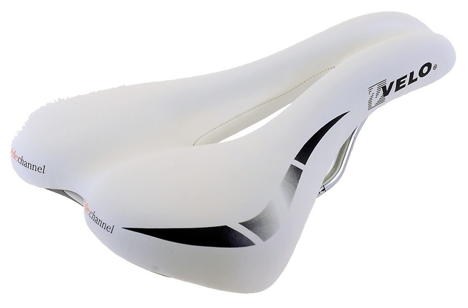 Saddle Velo Wide Channel White D2 O-Zone