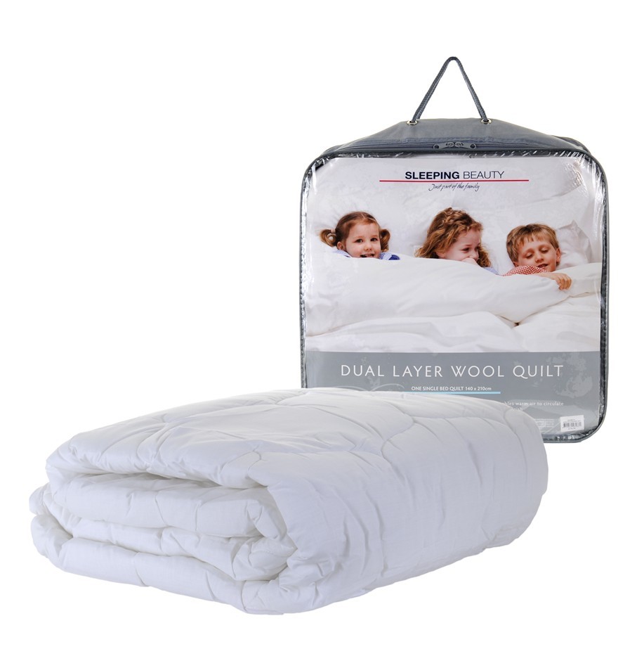 Sleeping Beauty Queen Dual Layer Wool Qu