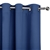 Art Queen 2 Panel 240 x 230cm Eyelet Block Out Curtains - Navy