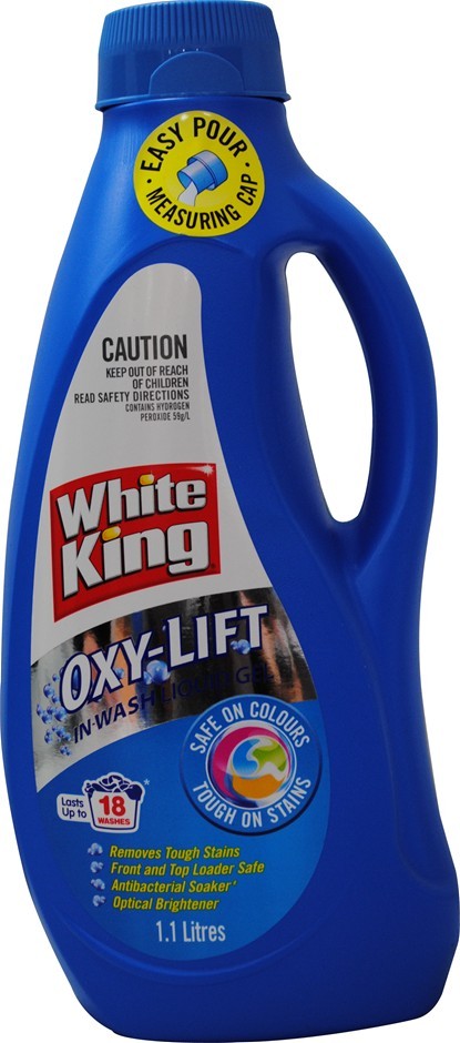 6 x White King 1.1Lt Oxy Lift Stain Remo