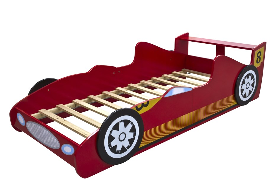 Red Race Racing Car Kids Bed