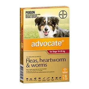 ADVOCATE for Large Dogs 10-25kg 6's