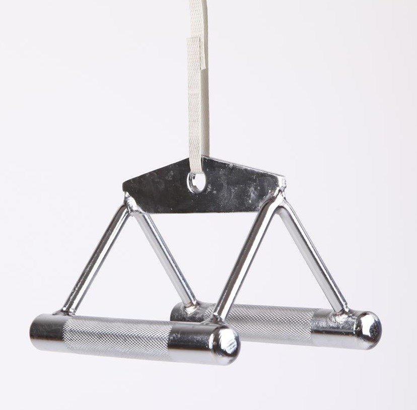 Close Grip Seated Row Handle Bar Triangl