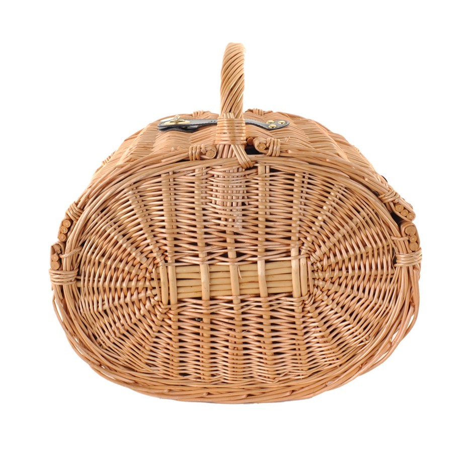 Buy 4 Person Wicker Cane Picnic Basket Natural Brown Grays Australia