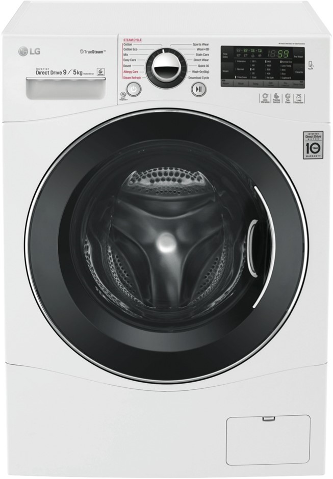LG 9kg Front Load Washer & 5kg Dryer Com