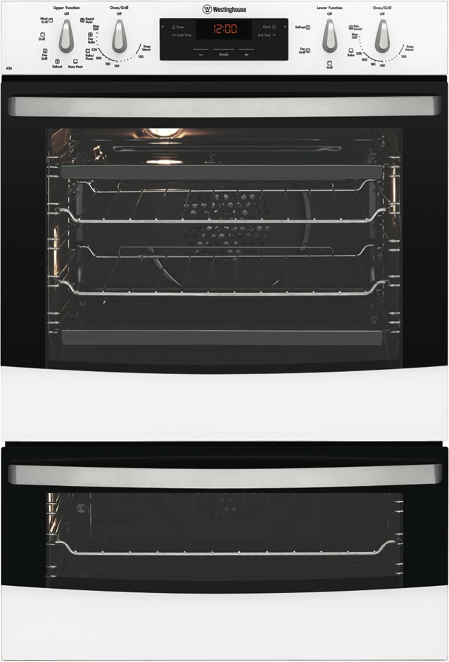 Westinghouse White 60cm Electric Wall Duo Oven (WVE626W) Auction