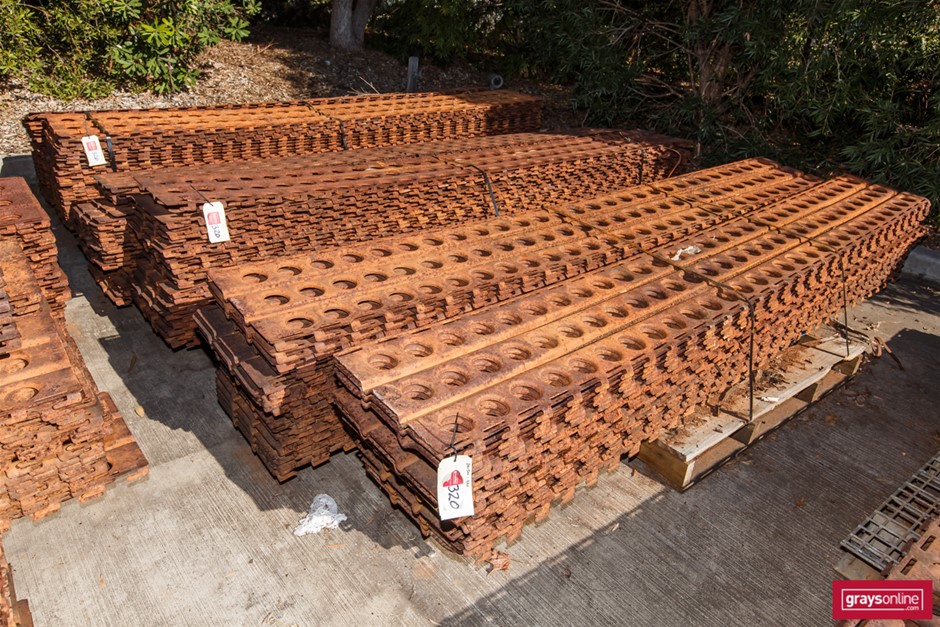 Marston Mat, Perforated Steel Planking, 10 x Pallets. Auction (0320