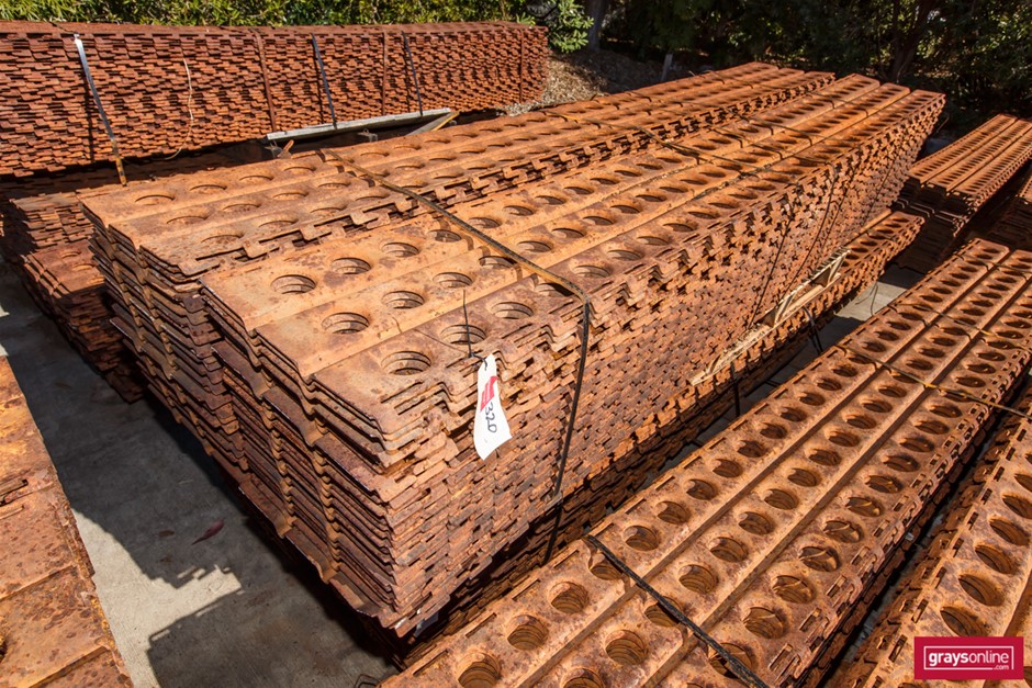 Marston Mat, Perforated Steel Planking, 10 x Pallets. Auction (0320