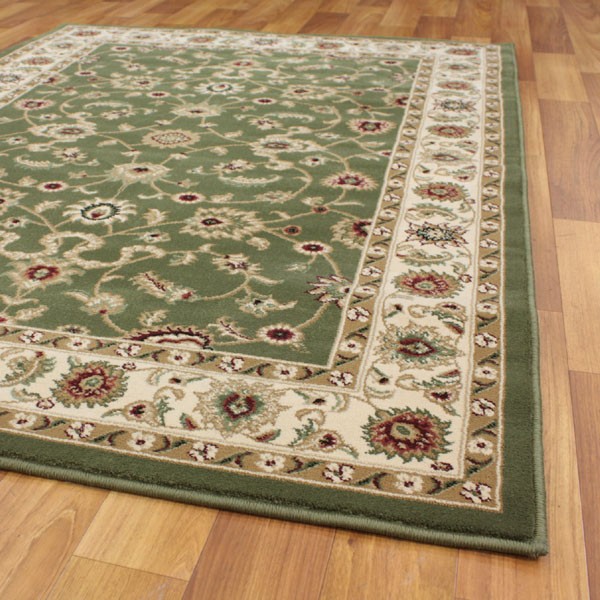 Buy Classic Design Rug - Green & Ivory - 400x300cm | Grays Australia