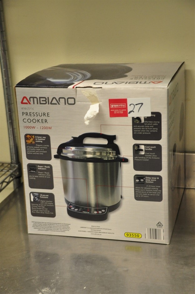 Pressure Cooker Ambiano model 93550 (New in Box), 10001200 W