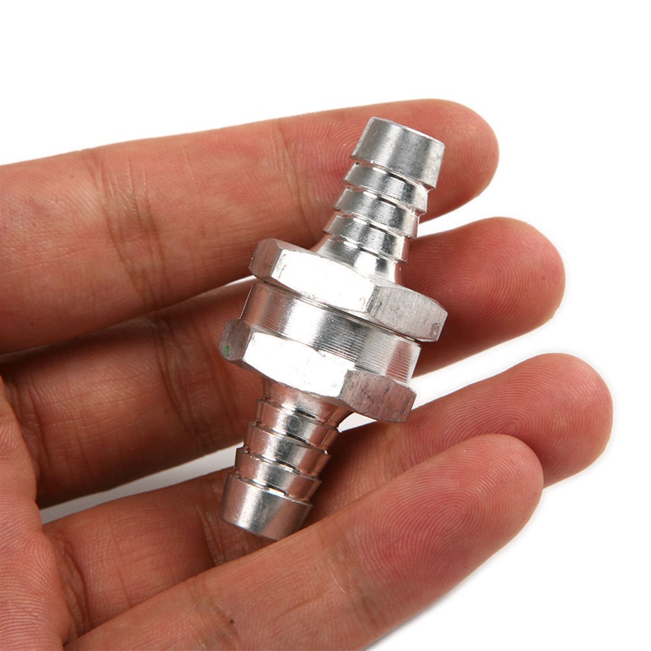 Buy 8MM 5/16" Aluminium 1 Way Non Return Fuel Line Check Valve Petrol