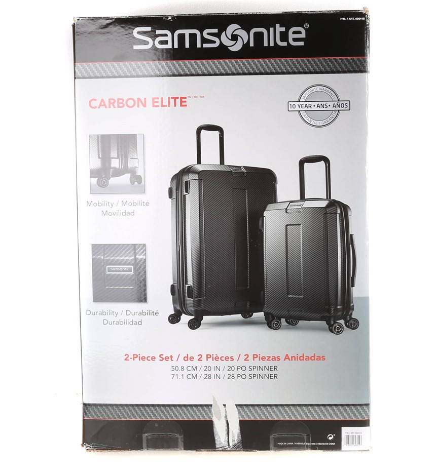 samsonite carbon elite 2.0 hardside luggage 2pc
