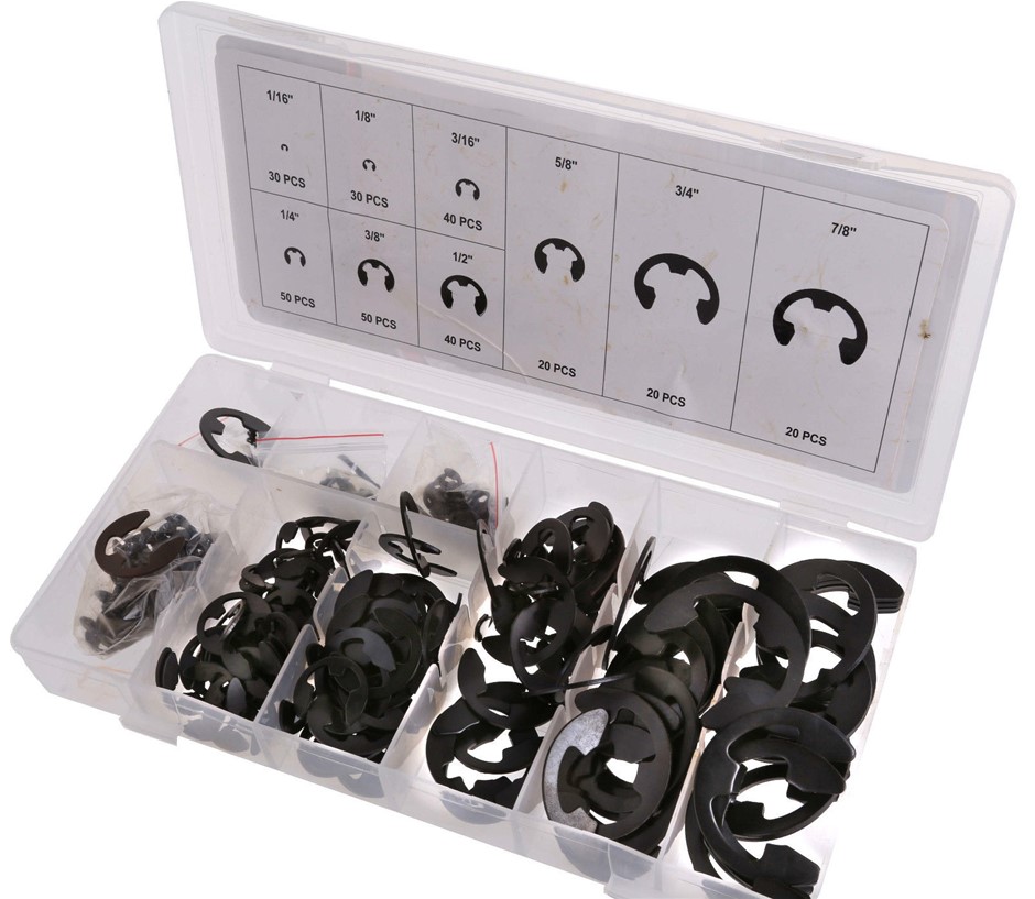 JMV 300pc E-Clip Assortment in PVC Storage Box