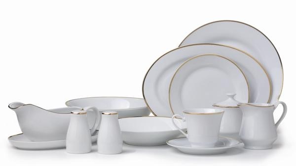 Carnaby Gold Rim 48 Piece Dinner Set