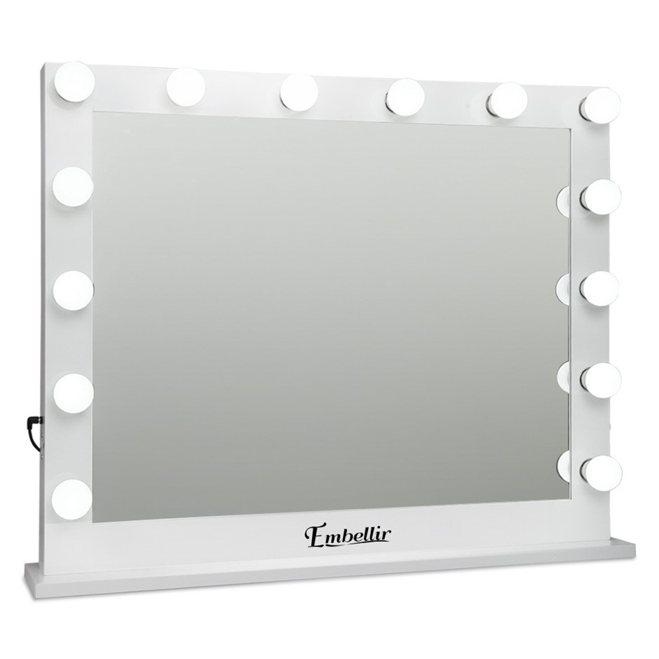 Buy Embellir Make Up Mirror with LED Lights White Grays Australia