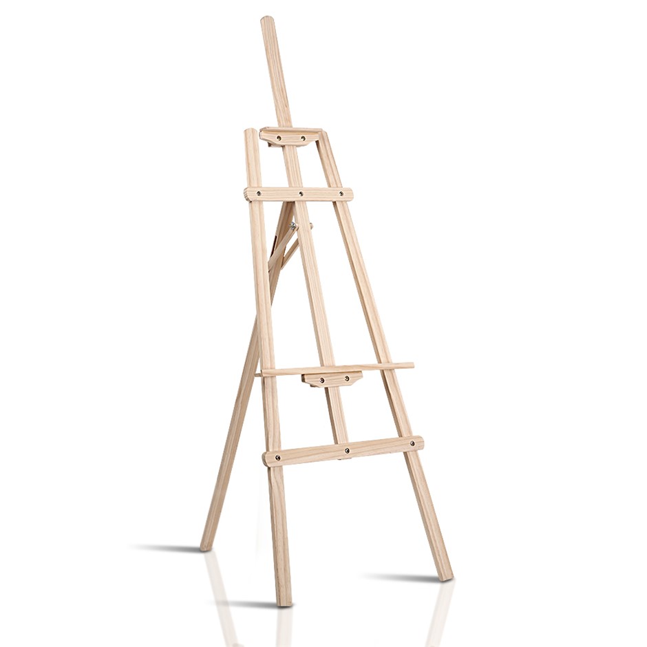 Artiss Pine Wood Easle Display - White O