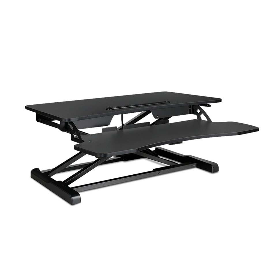 Buy Height Adjustable Standing Desk Riser Black Grays Australia