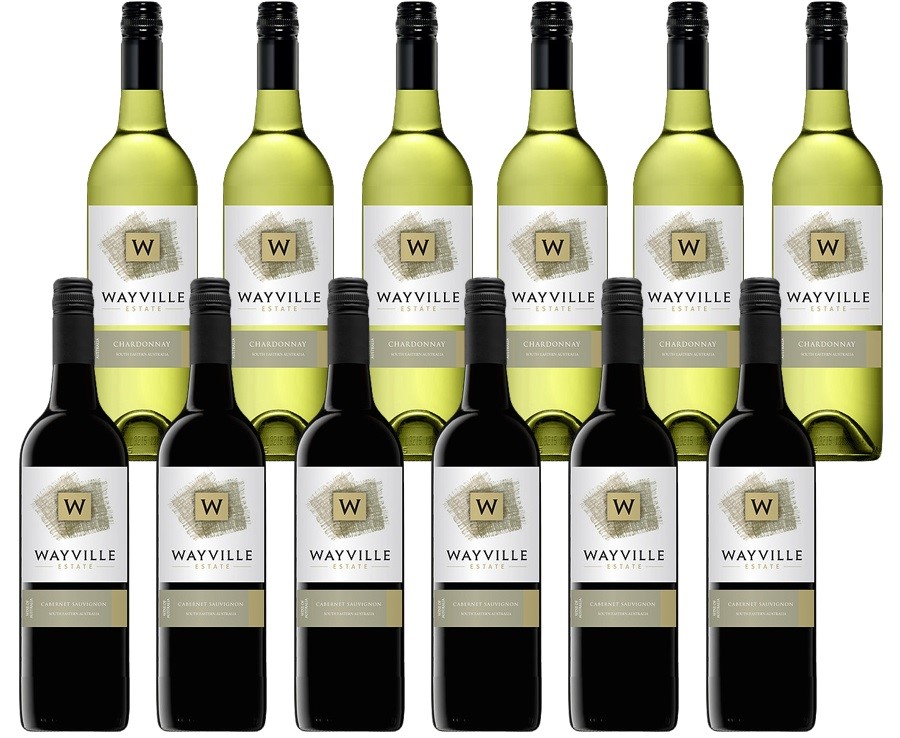 Wayville Estate Chardonnay & Cabernet Sauvignon (12 x 750mL) Mixed Pack