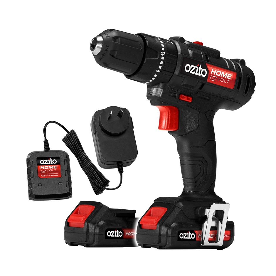 OZITO 12V Cordless Hammer Drill Kit c/w 2 x Batteries & Charger. Buyers