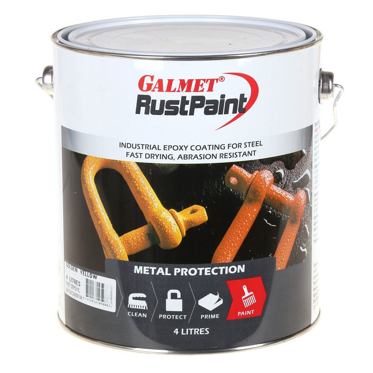 GALMET 4Ltr Rust Paint Industrial Epoxy Coating for Metal Protection