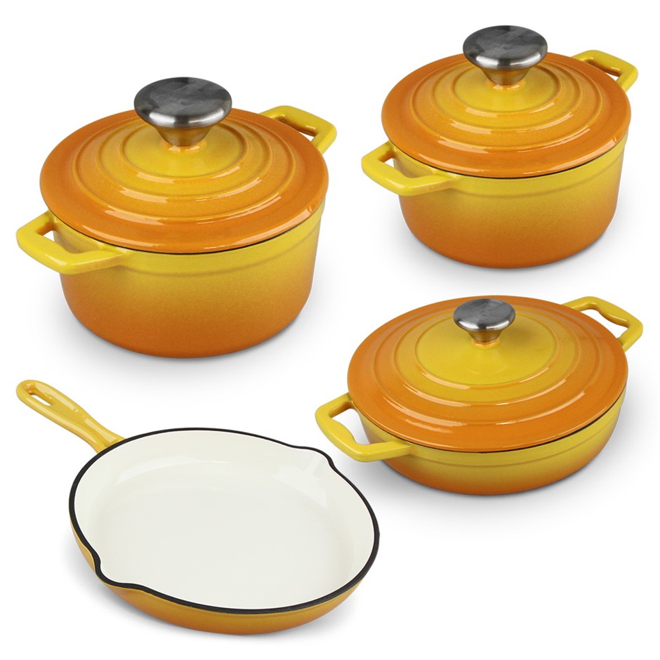 Xanten 7pc Cast Iron Cookware Set Frying