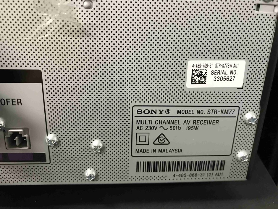 Sony Digital Audio / Video Control Center Auction (00655036245