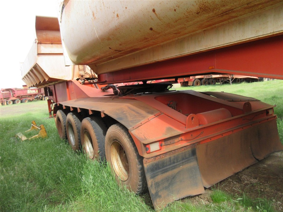 2006 Powertrans Quad Axle Side Tipper ``A`` Trailer Off Road 3.5m Trailer Auction (0031