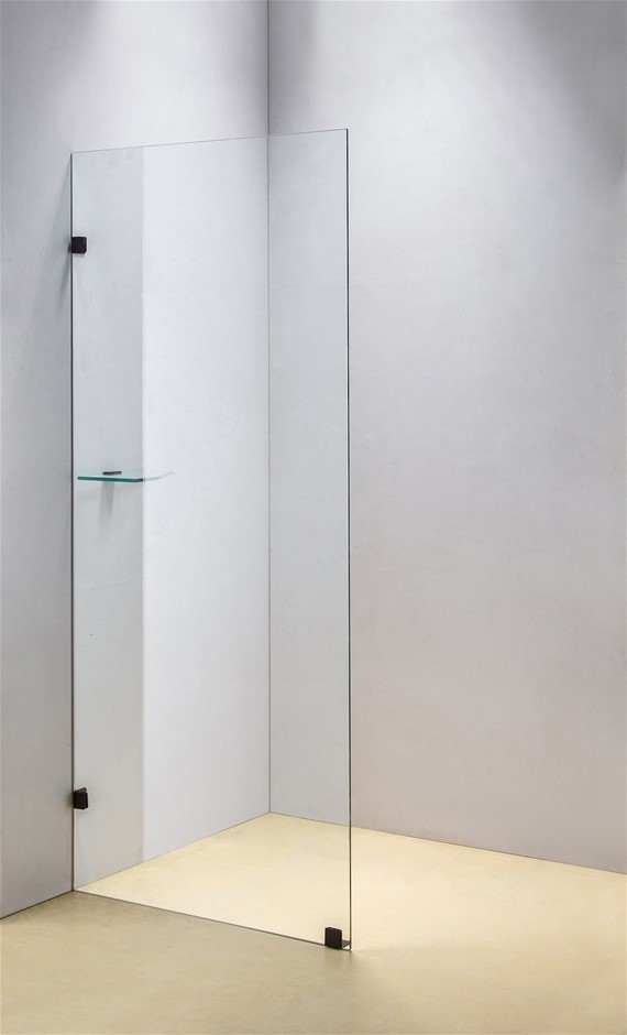 800 x 2100mm Frameless 10mm Safety Glass