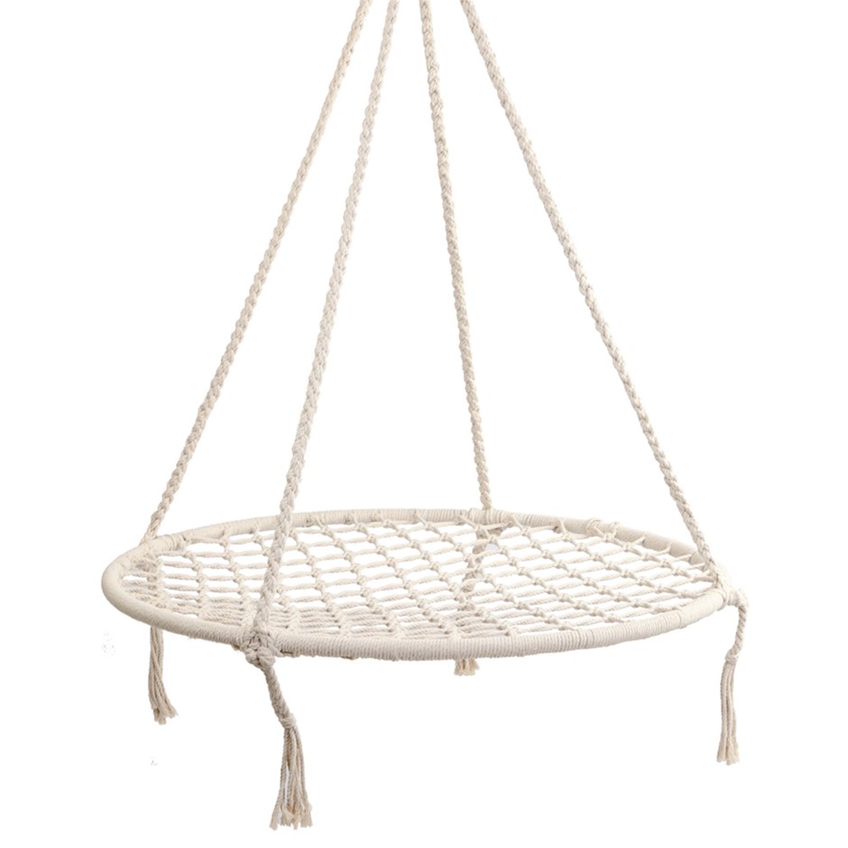 Gardeon Kids Hammock Swing Chair - Cream