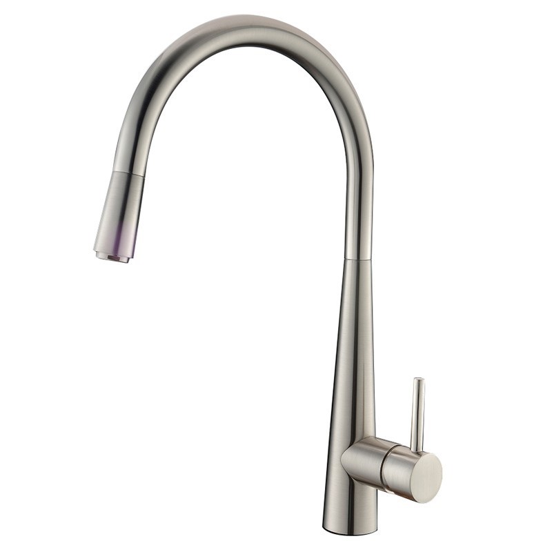 Brushed Nickel Pull Out Kitchen Mixer Ta